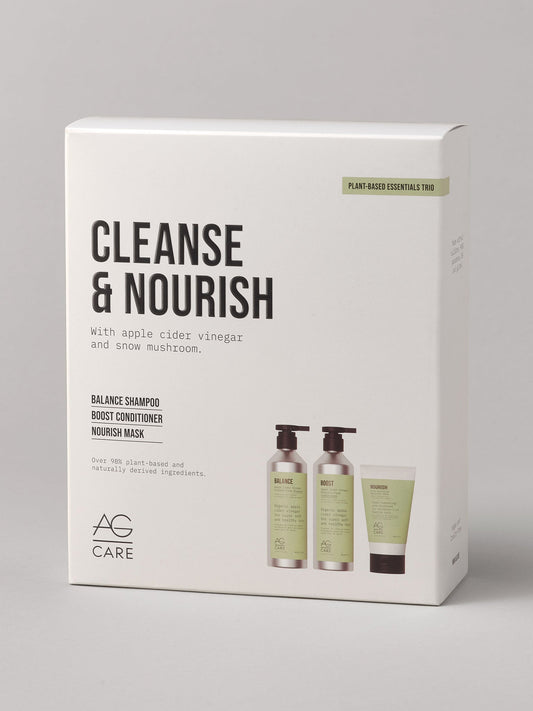 PLANT-BASED ESSENTIALS TRIO: Cleanse & Nourish - by AG Hair |ProCare Outlet|