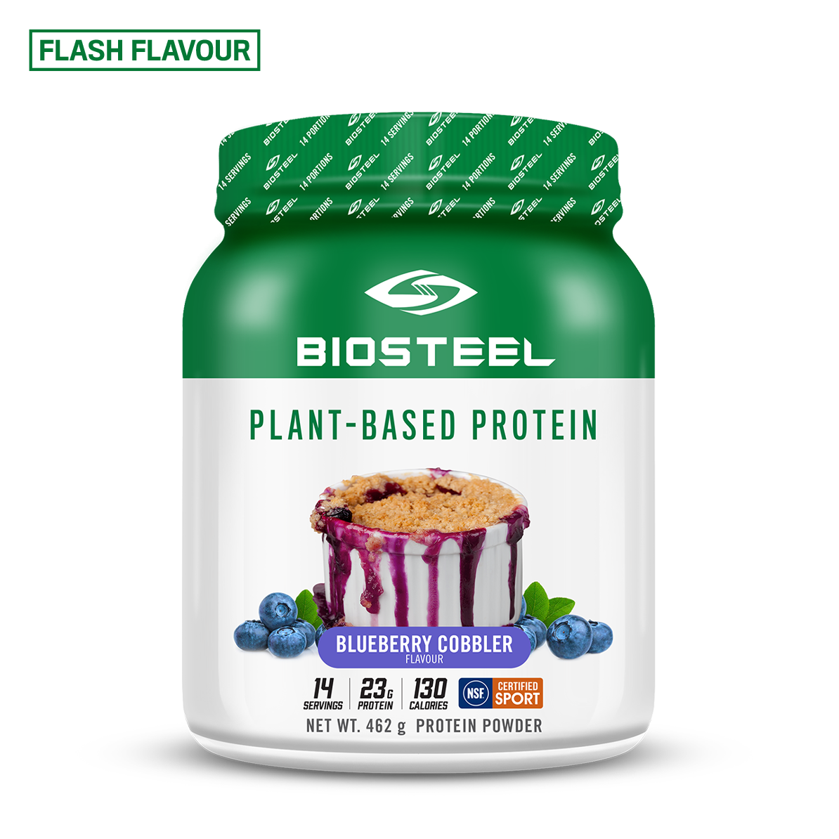 Plant-Based Protein / Blueberry Cobbler - 14 Servings - ProCare Outlet by BioSteel Sports Nutrition