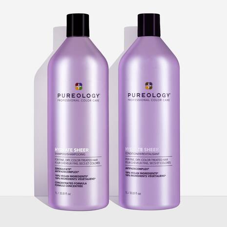 Pureology - Hydrate Sheer - Shampoo and Conditioner Duo |33.8 oz| - ProCare Outlet by Pureology