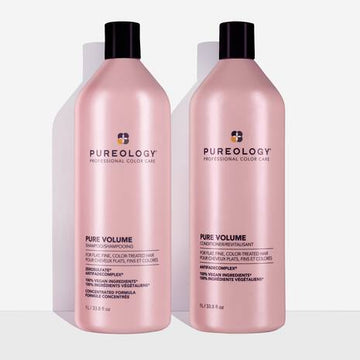 Pureology Pure Volume Shampoo and Conditioner Duo 1L – front packshot on white