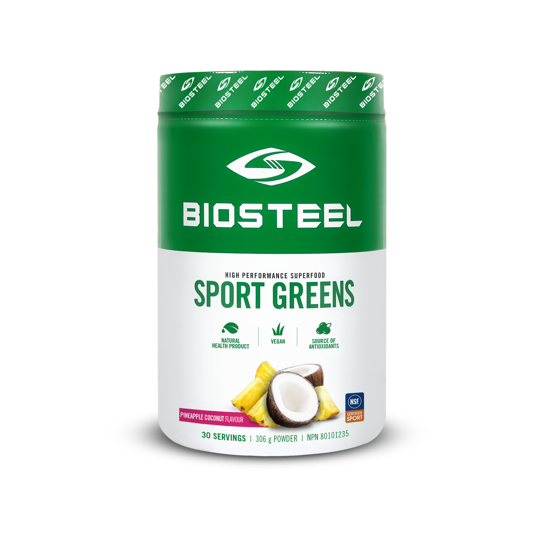 SPORT GREENS / Pineapple Coconut - 30 Servings - by BioSteel Sports Nutrition |ProCare Outlet|