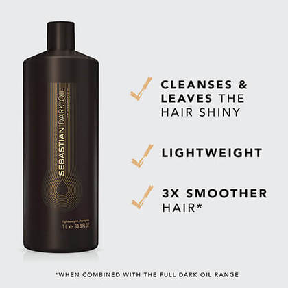 Sebastian Professional - Dark Oil - Lightweight Shampoo |33.8 oz| - by Sebastian Professional |ProCare Outlet|