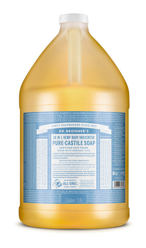 Baby Unscented - Pure-Castile Liquid Soap - ProCare Outlet by Dr Bronner's