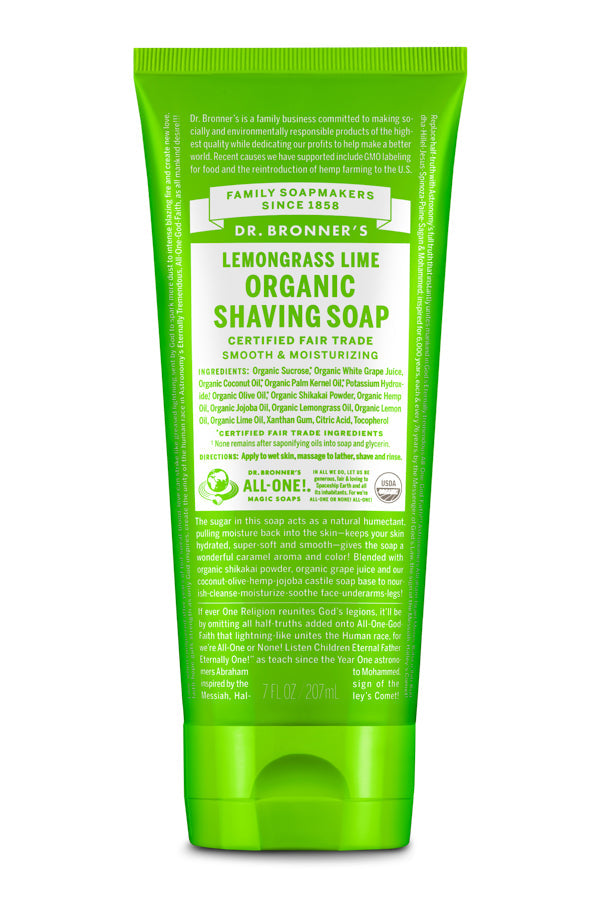 Lemongrass Lime - Organic Shaving Soaps - ProCare Outlet by Dr Bronner's