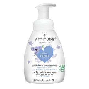 Attitude - 2-in-1 Hair and Body Foaming Wash : BABY LEAVES™ - Almond Milk - ProCare Outlet by Attitude