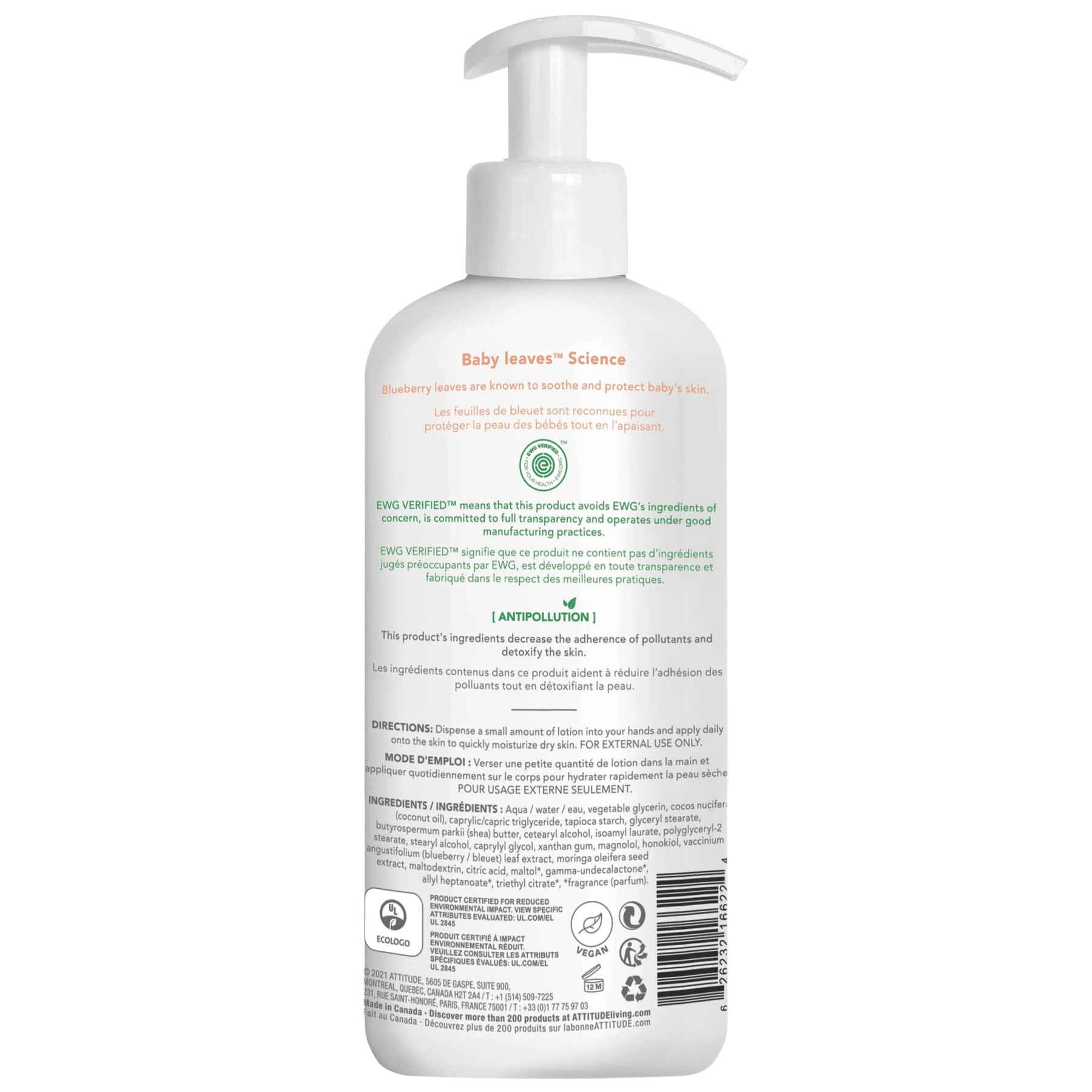 Body Lotion : BABY LEAVES™ - by Attitude |ProCare Outlet|