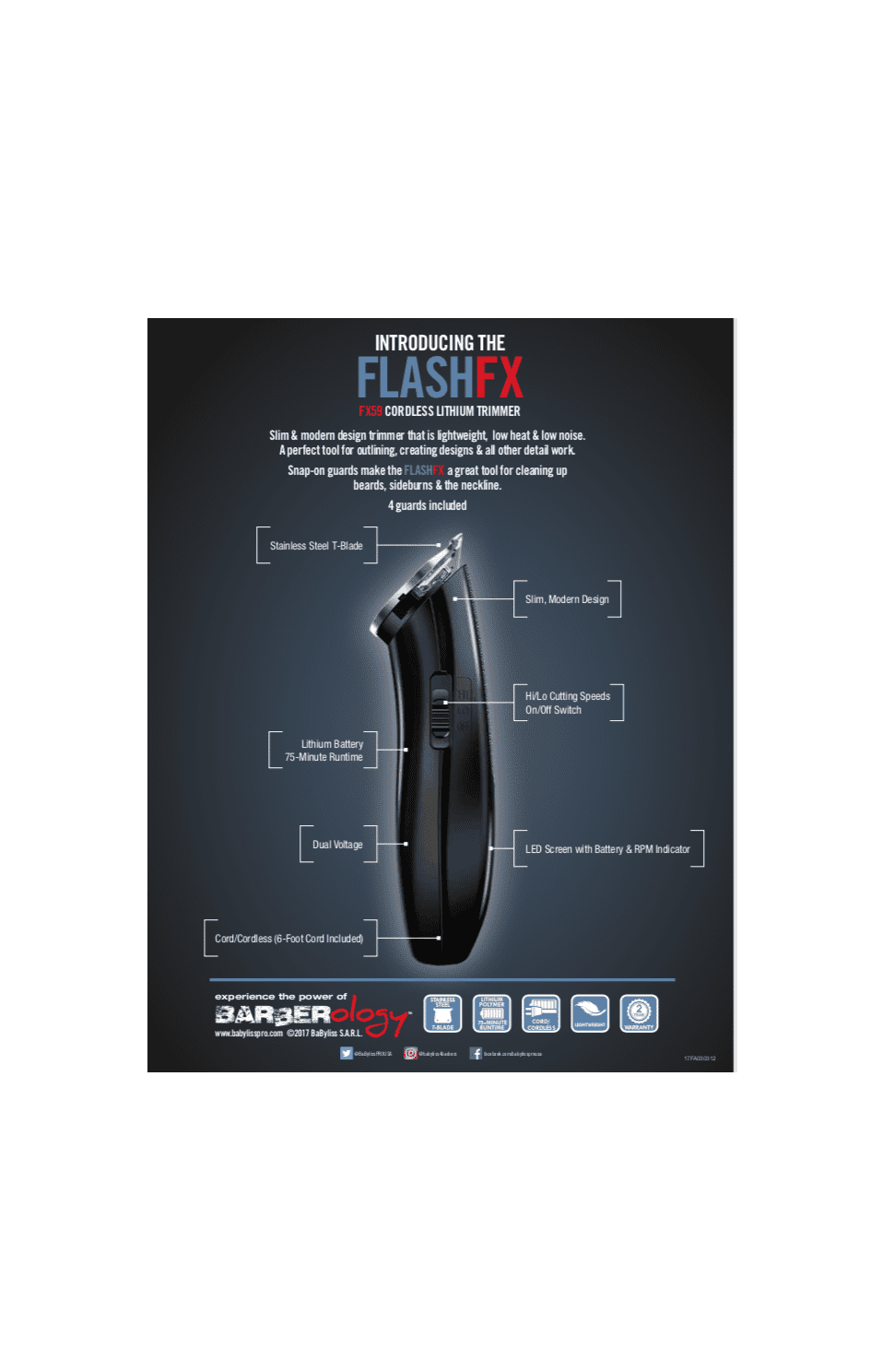 Babyliss Pro FlashFX Cordless Trimmer