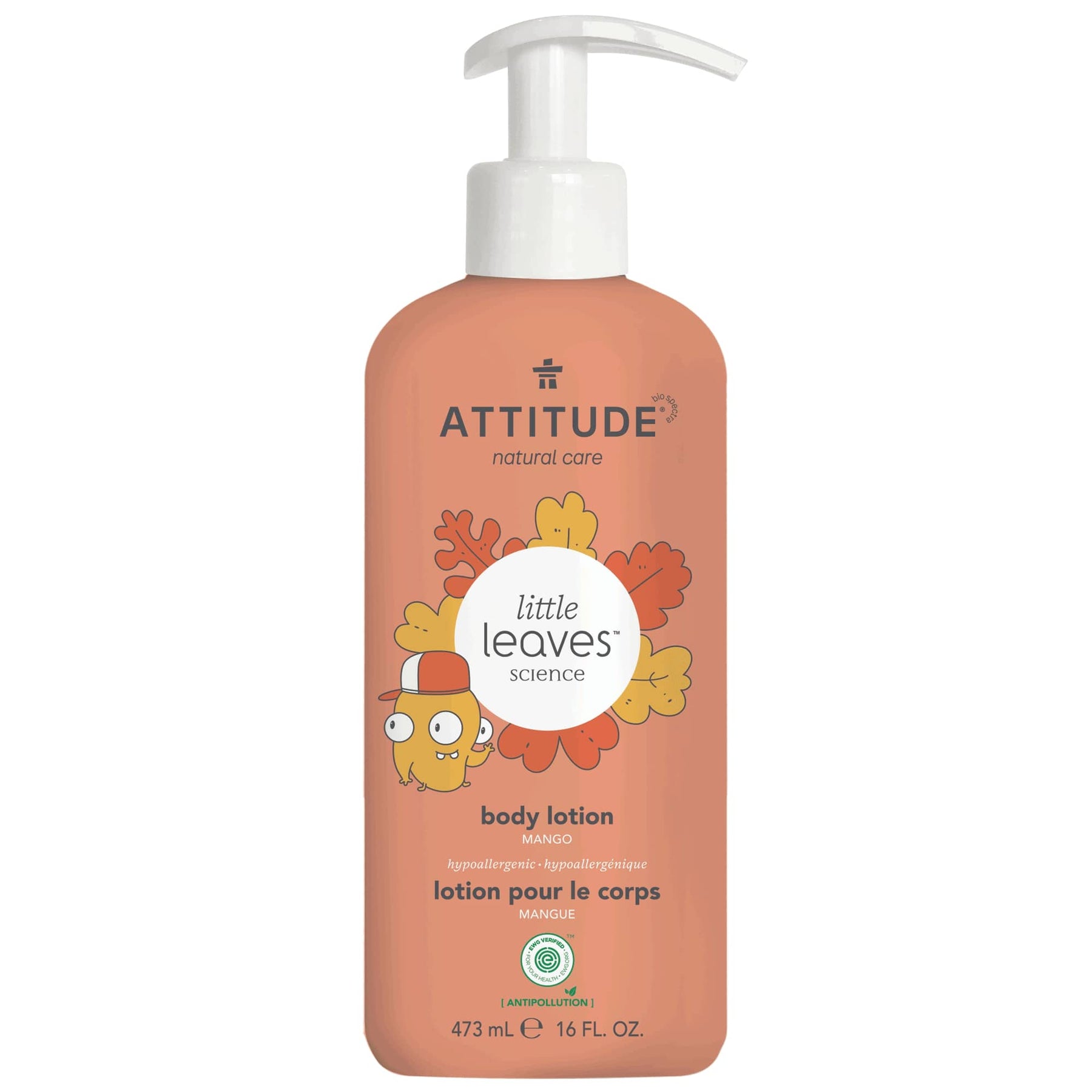 Kids Body Lotion : LITTLE LEAVES™ - Mango - by Attitude |ProCare Outlet|