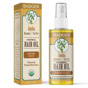Badger - Jojoba Hair Oil for Dry Scalp |2 oz| - ProCare Outlet by Badger