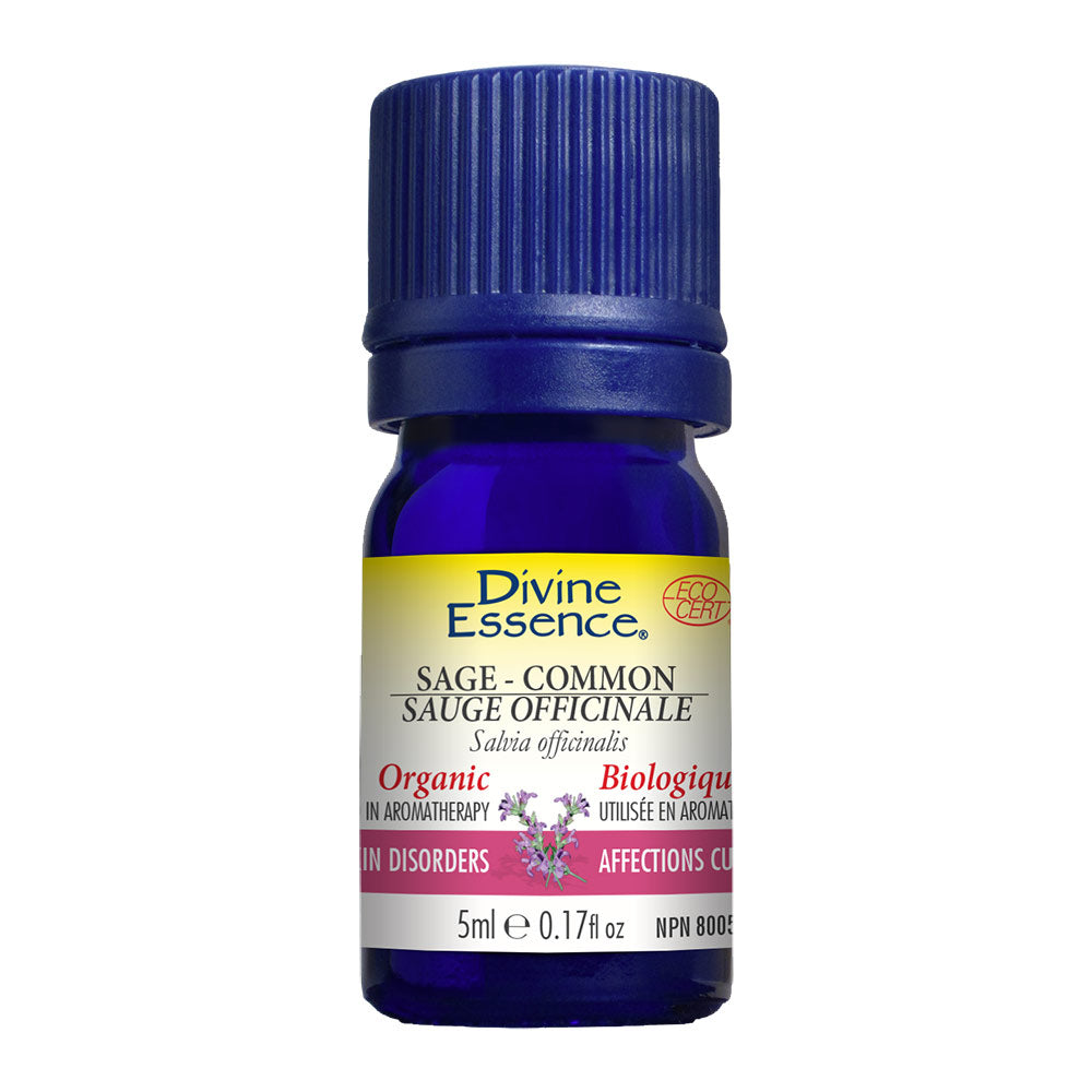 Sage-Common Organic Essential Oil, DIVINE ESSENCE - 5ml - ProCare Outlet by Divine Essence