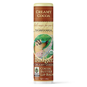 Badger - Cocoa Butter Lip Balm - Creamy Cocoa | 0.25 oz | - by Badger |ProCare Outlet|
