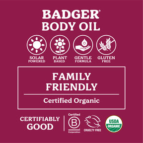 Badger - Rose Body Oil |4 oz | - ProCare Outlet by Badger