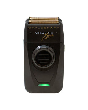 StyleCraft - Absolute Zero - Pro Foil Shaver with Built-In Retractable Trimmer Black - ProCare Outlet by StyleCraft