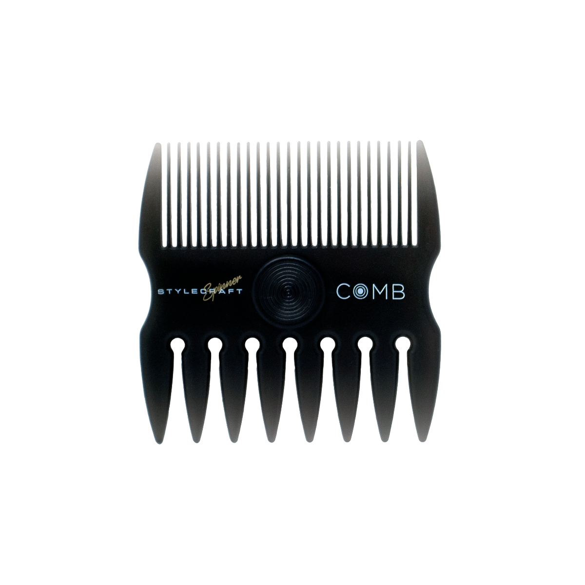 StyleCraft - 2 in 1 Spinner Fine/Coarse Tooth Texturizing and Grooming Hair Comb (Gray) - ProCare Outlet by StyleCraft