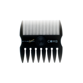 StyleCraft - 2 in 1 Spinner Fine/Coarse Tooth Texturizing and Grooming Hair Comb (Gray) - ProCare Outlet by StyleCraft