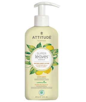 Body Lotion : SUPER LEAVES™ - Lemon Leaves - by Attitude |ProCare Outlet|